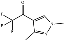 1-(1,3-dimethyl-1H-pyrazol-4-yl)-2,2,2-trifluoroethanone结构式