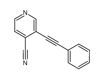 3-(phenylethynyl)isonicotinonitrile Structure