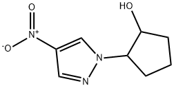 2-(4-硝基-1H-吡唑-1-基)环戊-1-醇结构式