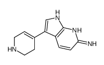 3-(1,2,3,6-tetrahydropyridin-4-yl)-1H-pyrrolo[2,3-b]pyridin-6-amine Structure