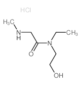 N-Ethyl-N-(2-hydroxyethyl)-2-(methylamino)-acetamide hydrochloride结构式