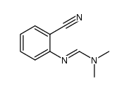 (E)-N'-(2-cyanophenyl)-N,N-dimethylformimidamide结构式