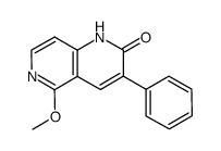 5-methoxy-3-phenyl-1,6-naphthyridin-2(1H)-one结构式