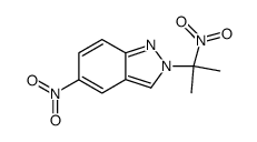 2-(1-methyl-1-nitroethyl)-5-nitro-2H-indazole结构式