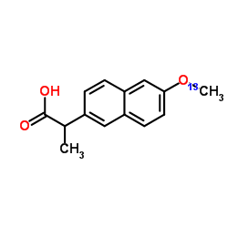 (±)-Naproxen-13C,d3结构式