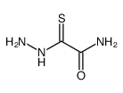 2-hydrazinyl-2-sulfanylideneacetamide结构式