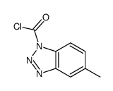 1H-Benzotriazole-1-carbonylchloride,5-methyl-(9CI)结构式