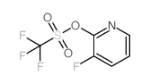 3-Fluoropyridin-2-yl trifluoromethanesulfonate结构式