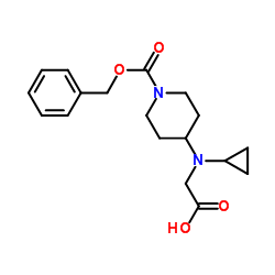 N-{1-[(Benzyloxy)carbonyl]-4-piperidinyl}-N-cyclopropylglycine Structure