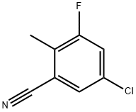 5-Chloro-3-fluoro-2-methylbenzonitrile Structure