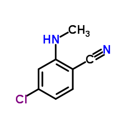 4-Chloro-2-(methylamino)benzonitrile Structure