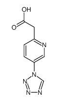 2-(5-(1H-tetrazol-1-yl)pyridin-2-yl)acetic acid Structure