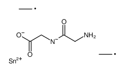 3-(2-aminoacetyl)-2,2-diethyl-1,3,2-oxazastannolidin-5-one结构式