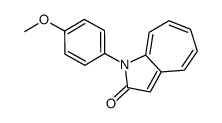 1-(4-methoxyphenyl)cyclohepta[b]pyrrol-2-one结构式