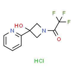 2,2,2-trifluoro-1-(3-hydroxy-3-(pyridin-2-yl)azetidin-1-yl)ethan-1-one.HCl图片