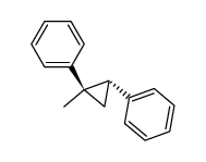 ((1RS,2SR)-1-methylcyclopropane-1,2-diyl)dibenzene结构式