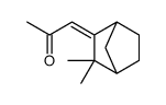 1-(3,3-dimethyl-2-bicyclo[2.2.1]heptanylidene)propan-2-one结构式