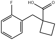 1-(2-Fluorobenzyl)cyclobutanecarboxylicacid Structure