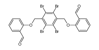 2,3,5,6-tetrabromo-p-phenylenedimethylenedioxydibenzaldehyde结构式