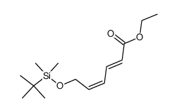 ethyl (2E,4Z)-6-((tert-butyldimethylsilyl)oxy)hexa-2,4-dienoate结构式