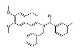 N-(3'-methylbenzoyl)-N-benzyl-6,7-dimethoxy-3,4-dihydro-2-naphthylamine Structure