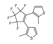 1,2-bis(2-methyl-3-thienyl)-3,3,4,4,5,5-hexafluorocyclopentene结构式