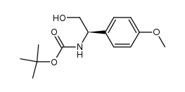 1,1-dimethylethyl (R)-N-[2-hydroxy-1-(4-methoxyphenyl)-ethyl]carbamate Structure