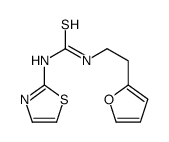 1-[2-(furan-2-yl)ethyl]-3-(1,3-thiazol-2-yl)thiourea Structure