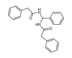 N,N'-(phenylmethylene)bis(2-phenylacetamide) Structure