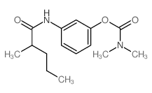 [3-(2-methylpentanoylamino)phenyl] N,N-dimethylcarbamate结构式