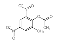 ACETIC ACID-4,6-DINITRO-o-CRESYL ESTER Structure