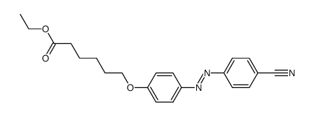 ethyl 6-[4-(4-cyanophenylazo)phenoxy]-hexanoate Structure