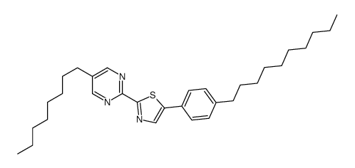 5-(4-decylphenyl)-2-(5-octylpyrimidin-2-yl)-1,3-thiazole结构式