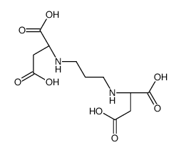 (2S)-2-[3-[[(1S)-1,2-dicarboxyethyl]amino]propylamino]butanedioic acid Structure