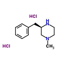 (3R)-3-Benzyl-1-methylpiperazine dihydrochloride结构式