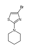 4-BROMO-2-(PIPERIDIN-1-YL)THIAZOLE structure