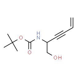 Carbamic acid, [1-(hydroxymethyl)-4-penten-2-ynyl]-, 1,1-dimethylethyl ester,结构式