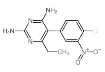 2,4-Diamino-5-(3-amino-4-chloro-5-nitrophenyl)-6-ethylpyrimidine Structure