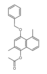 1-acetoxy-4-benzyloxy-2,5-dimethylnaphthalene Structure