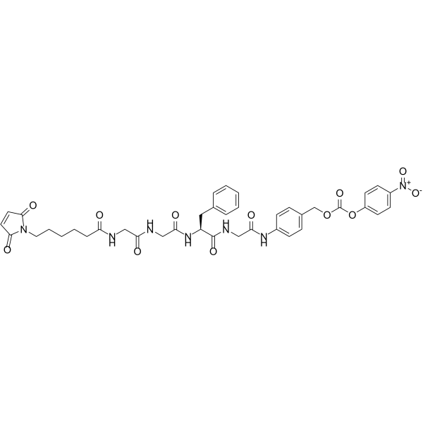 MC-Gly-Gly-Phe-Gly-PAB-PNP Structure