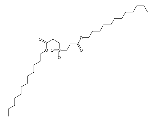 dodecyl 3-(3-dodecoxy-3-oxopropyl)sulfonylpropanoate Structure