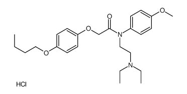 2-(4-butoxyphenoxy)-N-[2-(diethylamino)ethyl]-N-(4-methoxyphenyl)acetamide,hydrochloride Structure