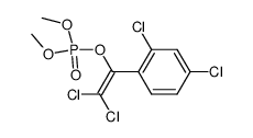 Phosphoric acid 2,2-dichloro-1-(2,4-dichloro-phenyl)-vinyl ester dimethyl ester结构式