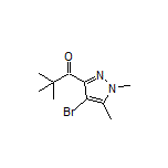 1-(4-Bromo-1,5-dimethyl-1H-pyrazol-3-yl)-2,2-dimethylpropan-1-one Structure