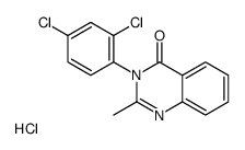 3-(2,4-dichlorophenyl)-2-methylquinazolin-4-one,hydrochloride Structure