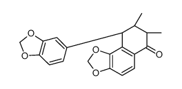 (7S,8R,9S)-9-(1,3-benzodioxol-5-yl)-7,8-dimethyl-8,9-dihydro-7H-benzo[g][1,3]benzodioxol-6-one结构式