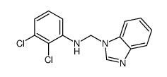 N-(benzimidazol-1-ylmethyl)-2,3-dichloroaniline Structure