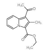 ethyl 1-acetyl-2-methyl-indolizine-3-carboxylate Structure