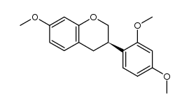 (R)-7,2',4'-trimethoxyisoflavan结构式