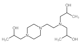 1-(2-(N,N-双-(2-羟基丙基)-氨基)-乙基)-4-(2-羟基丙基)-哌嗪结构式